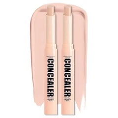 Kaely 2Pcs PROFESSIONAL MAKEUP Correcting Concealer Stick, Medium Coverage Concealer Crayon, Under Eye Brightener for Dark Circles, Corrector de Ojeras, Lightweight, Vegan, 03 LIGHT PINK
