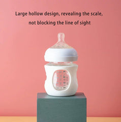 longjunjunfashion 3 Pack Silicone Sleeves for Avent Natural Glass Baby Bottles, Anti Breakage Baby Bottle Holder, Compatible Baby Bottle, BPA Free (4 Ounce)