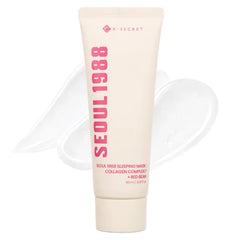 K-SECRET SEOUL 1988 Collagen Sleeping Mask – Overnight Nourishing Care with 7-Type Collagen Complex | Lightweight Night Cream for Firming & Glowing Skin | Korean Skincare, 60ml / 2.02 fl oz