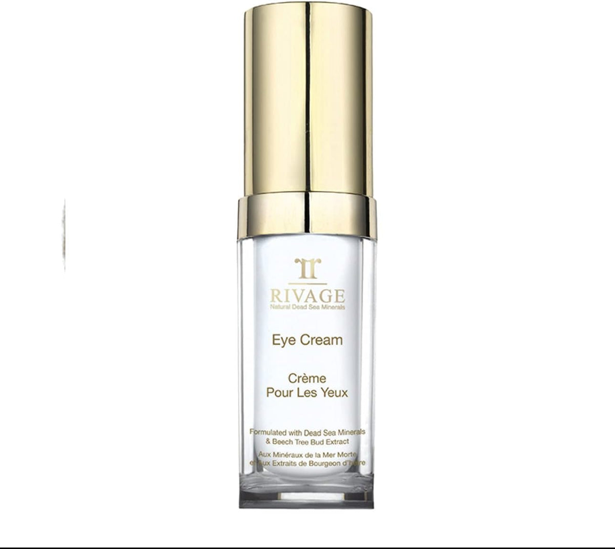 RIVAGE NATURAL DEAD SEA MINERALS Eye Cream 20ML ENHANCED WITH DEAD SEA SALT FORMULATED with DEAD SEA MINERALS and BEECH TREE BUD EXTRACT VEGAN FRIENDLY, NO ANIMAL TESTING, NO HARSH CHEMICALS