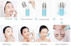 NALACAL Hydra Roller Microneedle Derma Roller and Serum Applicator - Cosmetic Microneedling Tool (0.5mm)