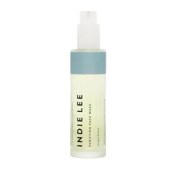 Indie Lee Purifying Face Wash - Daily Detox Foaming Cleanser + Makeup Remover for Radiant Complexion + Blemish-Prone Skin (4oz / 125ml)