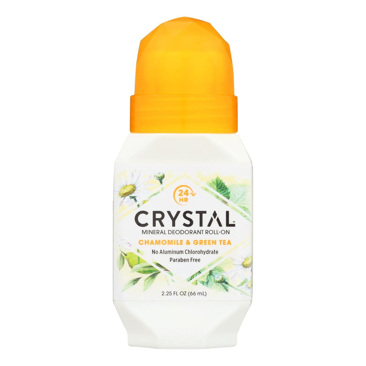 Crystal Essence Chamomile and Green Tea Mineral Deodorant Roll-On 2.25 oz