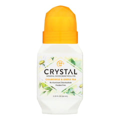 Crystal Essence Chamomile and Green Tea Mineral Deodorant Roll-On 2.25 oz