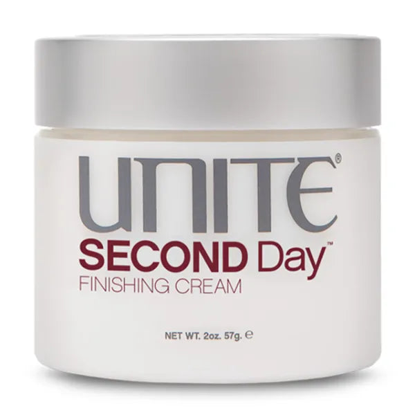 UNITE Hair SECOND Day, Weightless Finishing Cream for Effortless, Lived-In Texture & Frizz Control, UV & Thermal Protection – 2 Oz