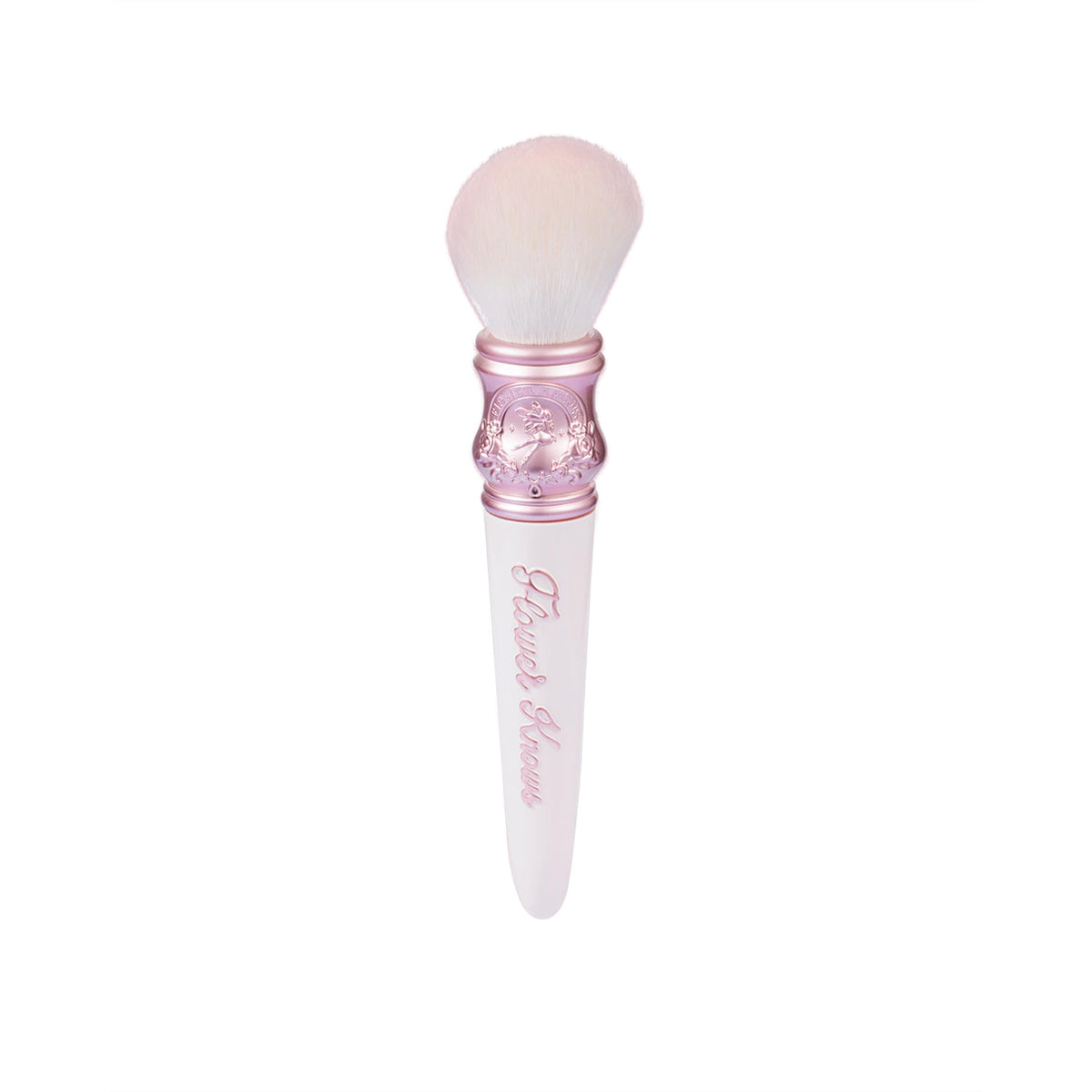 Flower Nose Fairy Tales Midsummer Blush Brush - Premium Makeup Brush for Liquid, Cream, and Powder Foundation - Buffing, Blending, and Face - Soft Synthetic Bristles (01 White Vanilla)