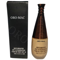 ORO MAC Beauty Makeup Combo Skin Base Foundation Compact Face Powder Concealer Skech Eye Liner With Beuaty Blender Sponge Set of 5