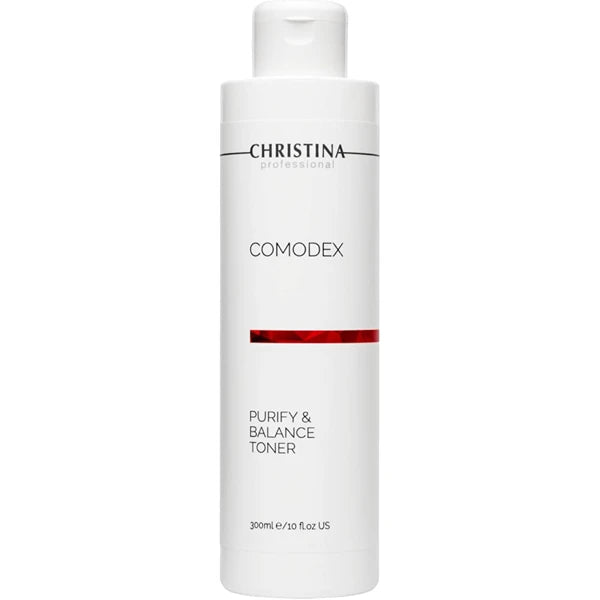 Christina Comodex Purify & Balance Facial Toner 300ml – pH Balancing Non-Drying Toner with Eucalyptus & Tasman Pepper for Oily, Combination & Normal Skin