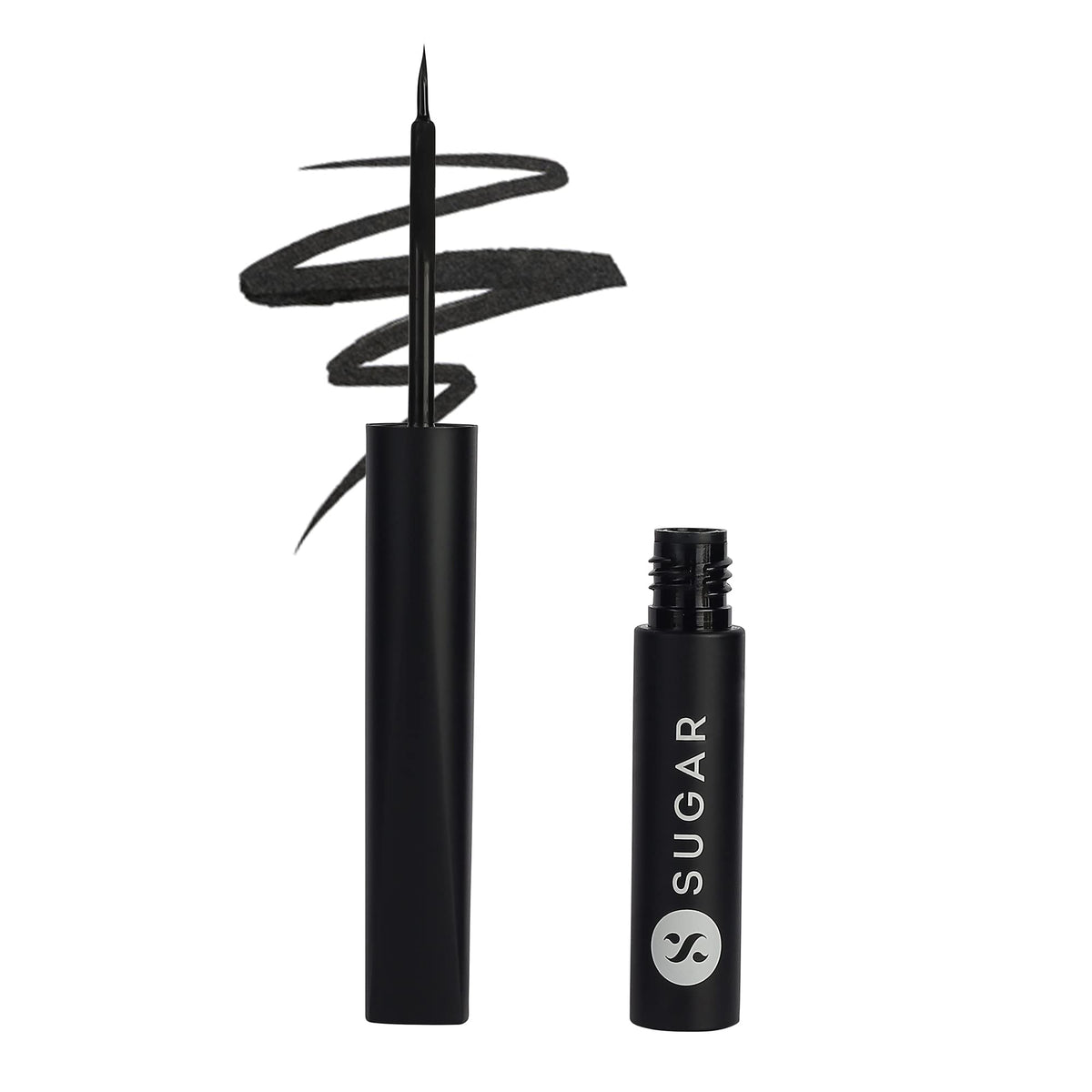 Sugar Cosmetics - Graphic Gum 36H Eyeliner - 01 Deep Black (Matte Finish Eyeliner) - Intense, Waterproof Eyeliner - Lasts up to 36 Hours