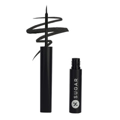 Sugar Cosmetics - Graphic Gum 36H Eyeliner - 01 Deep Black (Matte Finish Eyeliner) - Intense, Waterproof Eyeliner - Lasts up to 36 Hours