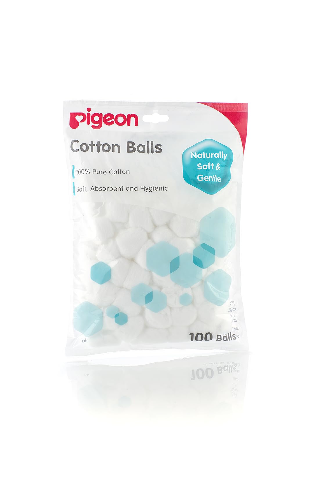 Pigeon Cotton Balls, 100% Pure Cotton, Soft, Absorbent And Hygienic - 100 White