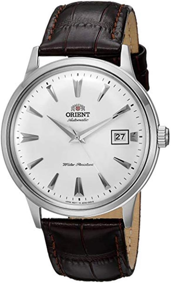 Orient '2nd Gen Bambino Version I' Japanese Automatic Stainless Steel and Leather Dress Watch