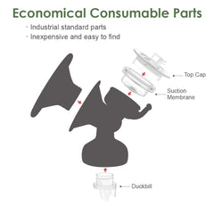 Maymom Replacement Parts Compatible with Avent Comfort Pump, Valve, Diaphragm for Single and Double Electric Pumps; Made by