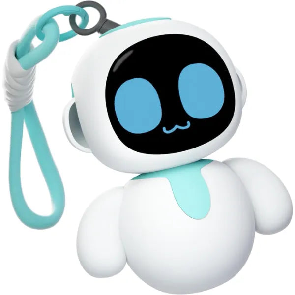 ENERGIZE LAB Eiliko Aquamarine - Your Tiny AI Charm Robot That Matches Every Daily Outfit, Fun Electronic Pendant Toys, for Couples and Best Friends