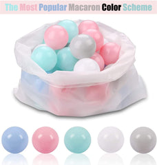 50 Soft Plastic Ball Pit Balls - Plastic Toy Balls for Kids - Ideal Baby Toddler Ball Pit, Ball Pit Play Tent, Baby Pool Water Toys, Kiddie Pool, Party Decoration, Photo Booth Props