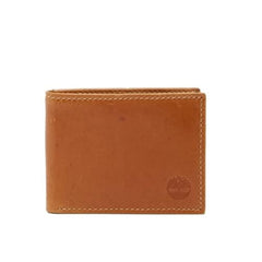 Timberland Men's Crazy Horse Slim Leather Bi-Fold Wallet, Brown One Size