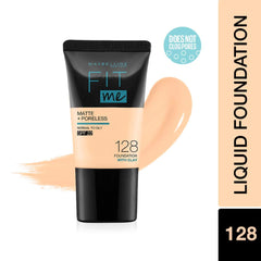 Maybelline New York Fit Me Foundation & Compact Powder Set - 128 (Matte, Oil Control)