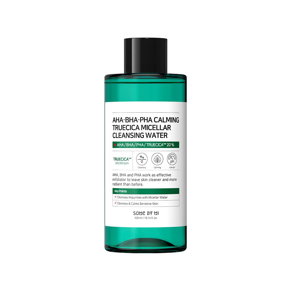 SOME BY MI Aha-Bha-Pha Calming Truecica Micellar Cleansing Water - 300Ml, green