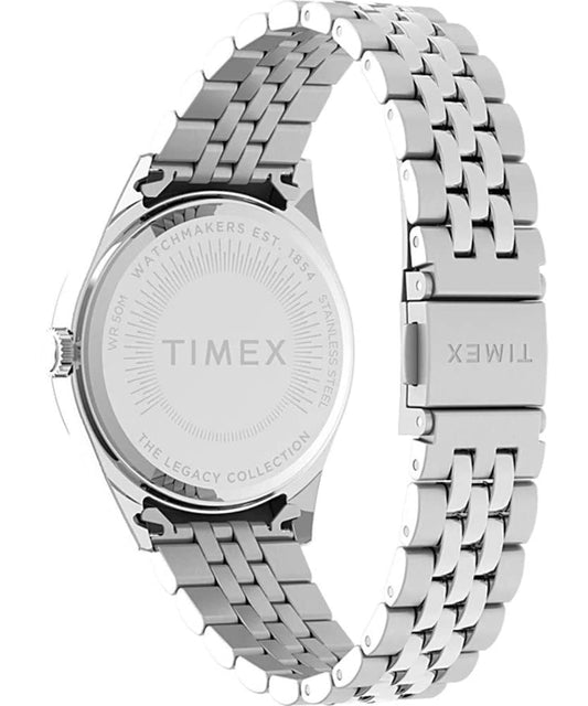 Timex Women's Analogue Quartz Watch with Stainless Steel Strap TW2V68400, Silver, bracelet