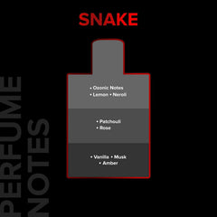 Villain Snake Perfume for Men, Eau De Parfum (EDP) -100ml, Premium Strong, Smoky, and Masculine Fragrance for Men, Best Gift for Men, Amberwood, Oakmoss, Patchouli, and Vetiver
