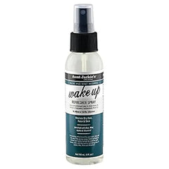 Aunt Jackie's Aloe & Mint Recipes Wake Up Refresher Spray for Dry Hair, Face and Skin, Revives Hair With Hydration, Shine & Conditioning Nutrients, 4 Oz