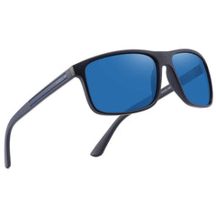 PUKCLAR Polarized Sunglasses Men Women - Rectangular Hiking Lightweight Material TR90 Frame UV400 Sports Outdoor Golf Cycling Fishing Eyewear Sunglasses