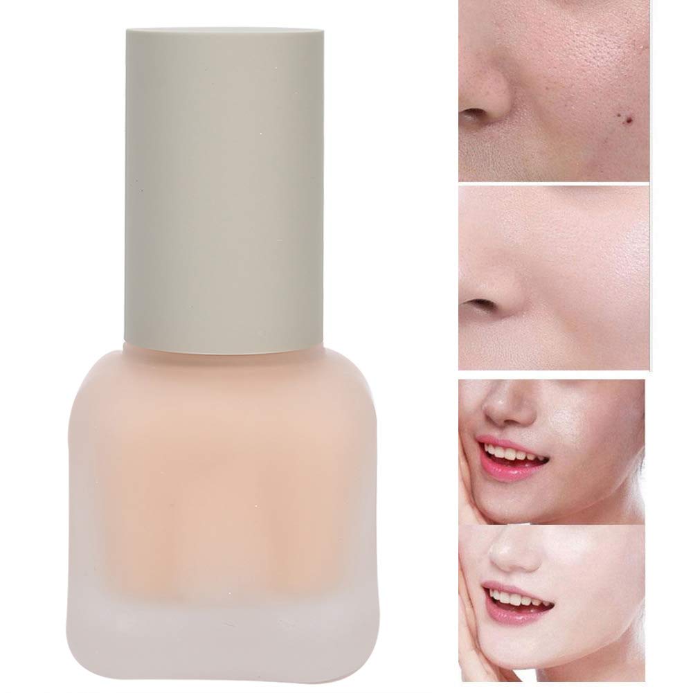 Moisturizing Makeup Liquid, Long Lasting Oil-Control Silky Delicate Face Concealer Cream Makeup Tools 30ml(natural)