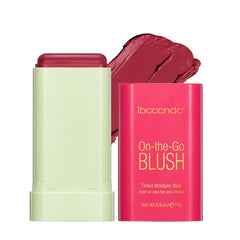 OBABO Blush Stick, Blush Cream for Cheeks Eyes Lips,Blush in Natural with Waterproof Sweat-Resistant, Tinted Solid Stick with Long Lasting, Nude Makeup Multi-Use Color Stick Creamy Blush (Hot Red)