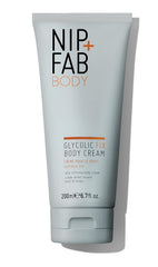 Nip+Fab Glycolic Fix Body Cream | 200 ml | Exfoliating the Skin | Vegan, Cruelty Free, Sulphate Free