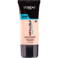 L'Oreal Paris Infallible Pro-Glow Foundation - Classic Ivory (201), 1 Ounce