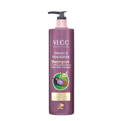 VLCC Onion & Fenugreek Shampoo - Controls Hair Fall - 300ml | Helps Hair Growth & Strengthens Roots | Onion, Fenugreek & Black Seeds | Thick, Strong & Healthy Hair, 310g