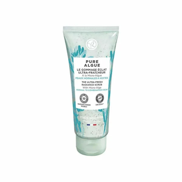 Yves Rocher Pure Algue Ultra-Fresh Facial Scrub Women Day Skin Face Care - 75 ml / 2.5 fl.oz