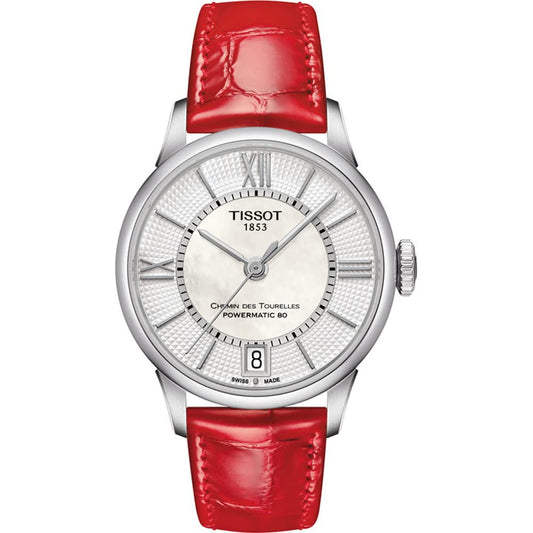 Tissot Analogue Classic Red Strap Women's Wrist Watches - T099.207.16.118.00