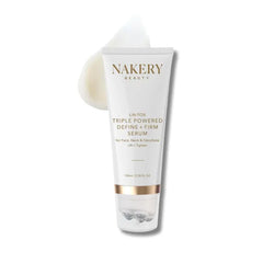 Nakery Lift-Tox Define & Firm Face Tightening Treatment with NAD+ & Collagen Booster, Neck & Jawline Roller for Sagging Skin, Lifting Wrinkles, Jowls, Crepey Texture, Firming for Women 50+ - 100ML