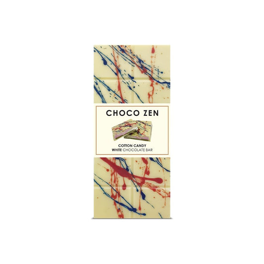 Choco Zen Premium Dubai Cotton Candy White Chocolate Bar 170g– Luxury Dessert, Gourmet, Rich With Premium Flavors