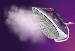 Philips Steam Iron Series 3000-2600W, 40g/min Continuous Steam,Ceramic, 200 g steam boost, 300ML, Purple - DST3041/36