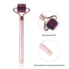 Face Derma Rollers Micro Needle RollersFacial Neck Massager Derma Needling Roller Beauty Skin Care Tool for Muscle Relaxing Face Lifting
