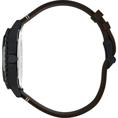 Timex Men's Analogue Watch with a Leather Strap Navi XL - Black