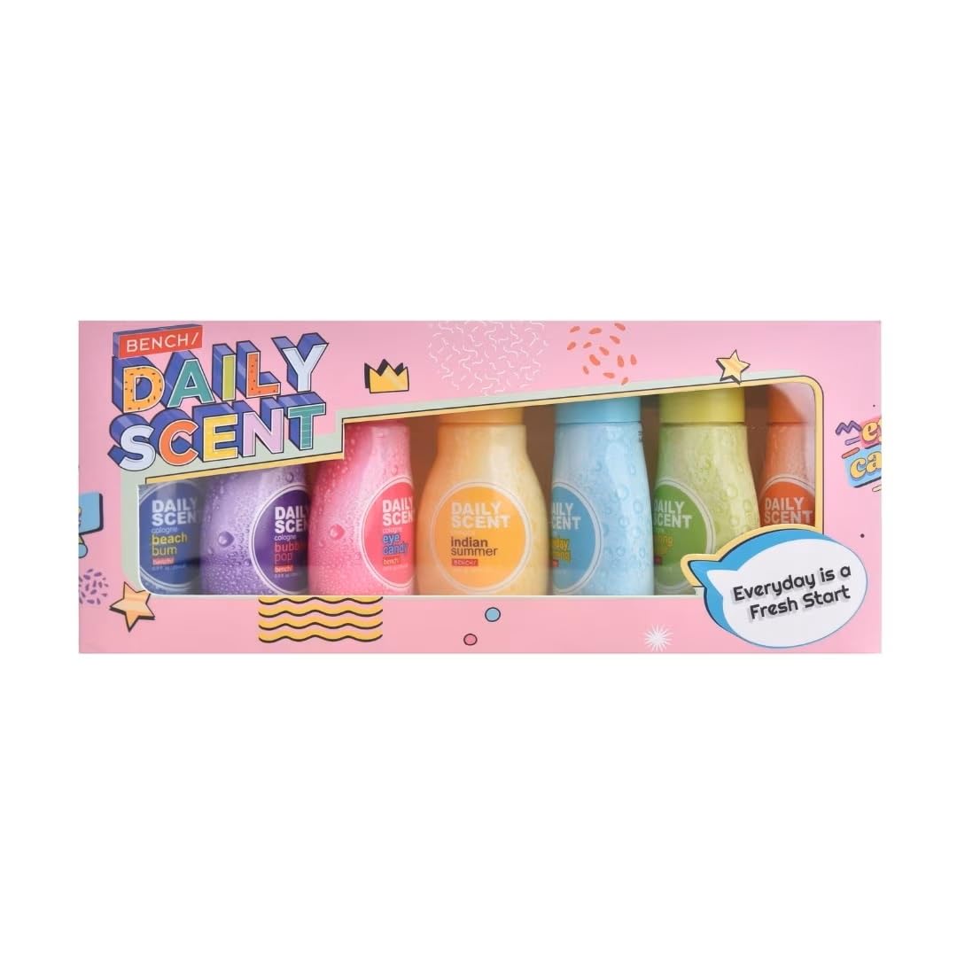 Bench Daily Scent Trial Pack - Pack of 6 Scents - Fresh Scent Cologne - All Day Freshness - 25 ml x 6