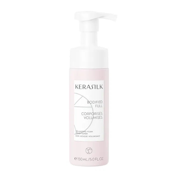 Kerasilk Volumizing Foam Conditioner | Provides Weightless Hydration, Enhances Volume, Detangles  For Fine, Limp, Flat Hair - 150ml