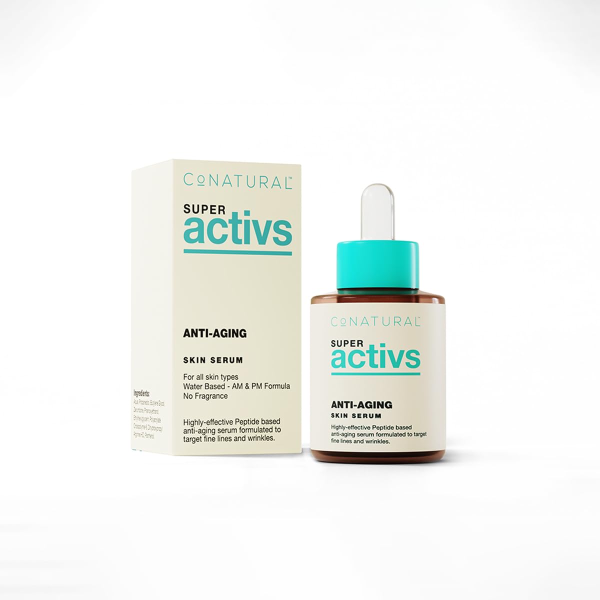 Conatural Anti-Aging Serum 30ml - Helps Improve the Appearance of Wrinkles & Fine Lines - Peptide, Lightweight - For Smooth, Youthful-Looking Skin