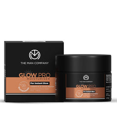 The Man Company Glow Pro Non-Sticky Daily Moisturizer for Face - 50g | For Instant Glow with Vitamin E, Glutathione and Cocoa Butter | 24 Hours Moisturization