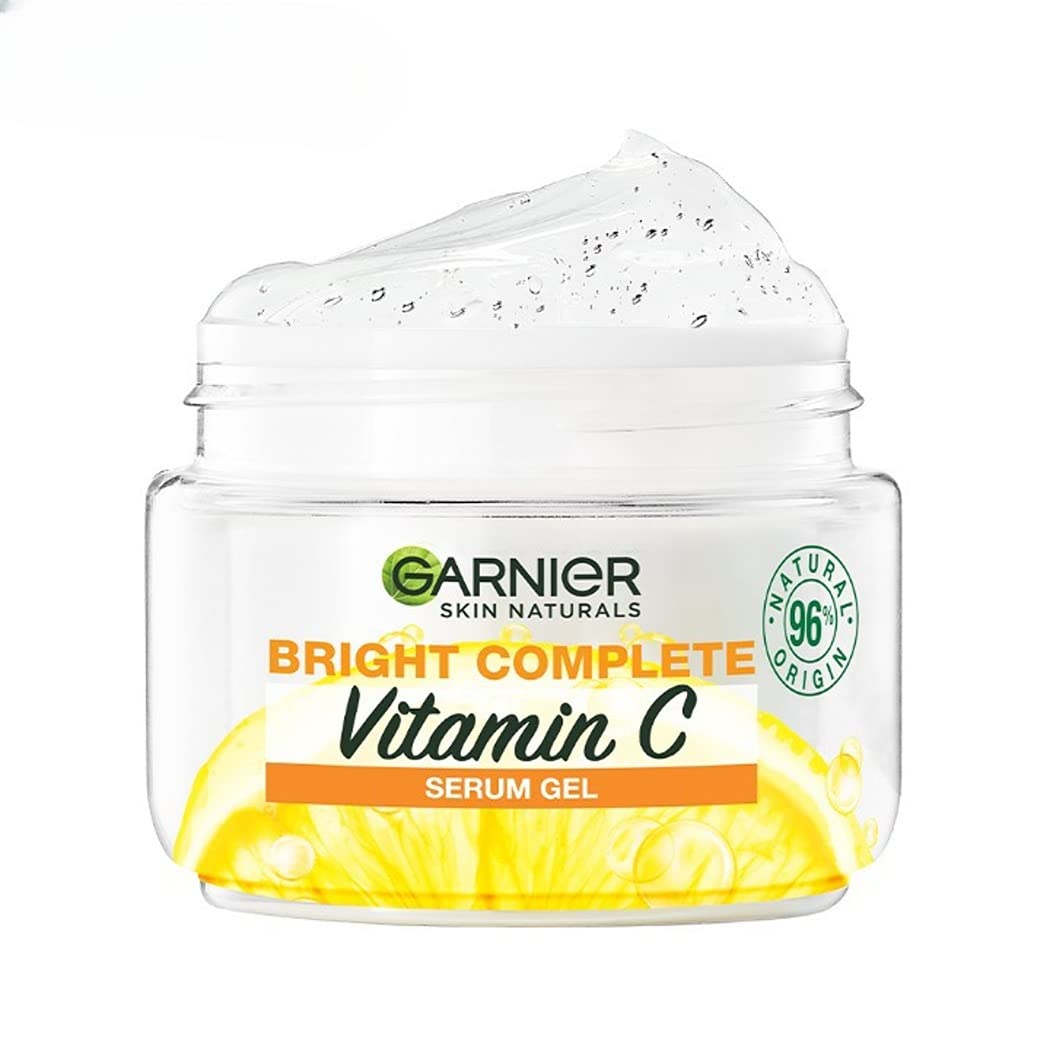 Garnier Bright Complete Vitamin C Gel Serum, Vitamin C Cream for Instantly Brighter Skin, 45g