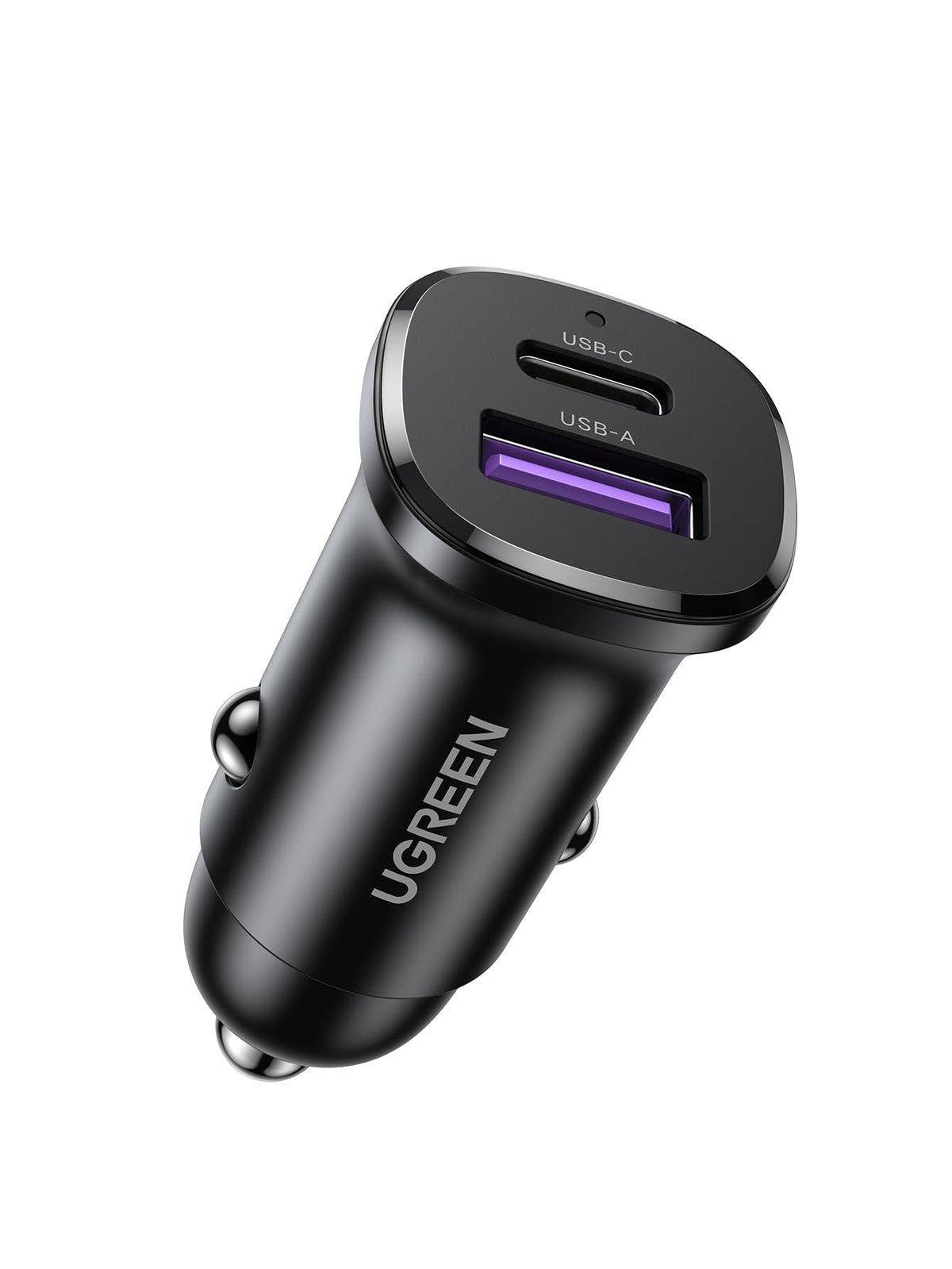 UGREEN Car Charger Fast Charging 30W for iPhone 16 Pro, Car Accessories Dual Port USB-C PD 30W+USB-A QC 18W/SCP 22.5W Fast Charger, for iPhone 16/15/14/13 Series,Galaxy S24/S23,Huawei,iPad Pro, Xiaomi