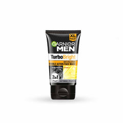 Garnier Men Turbo Bright Double Action Charcoal Facewash, 150g