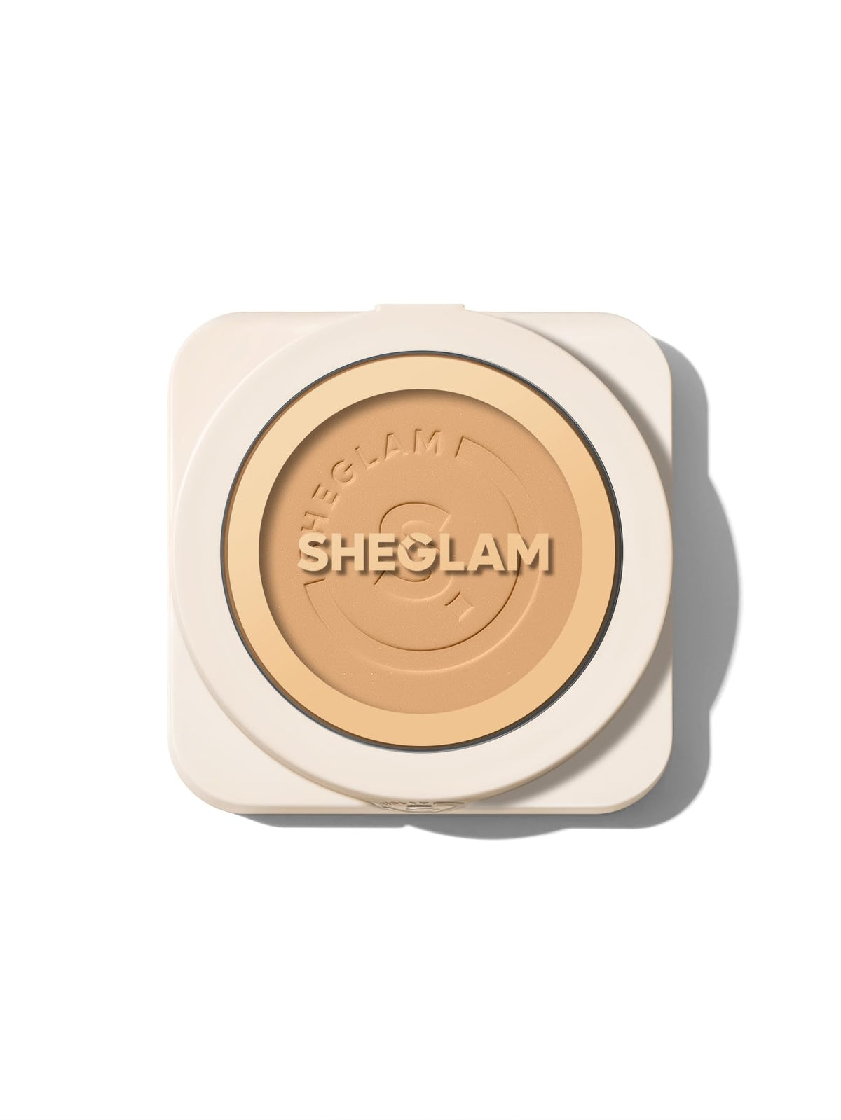 SHEGLAM SKin-Focus Full Coverage Powder Foundation Oil-Control Lightweight Face Pressed Powder Makeup-Nude