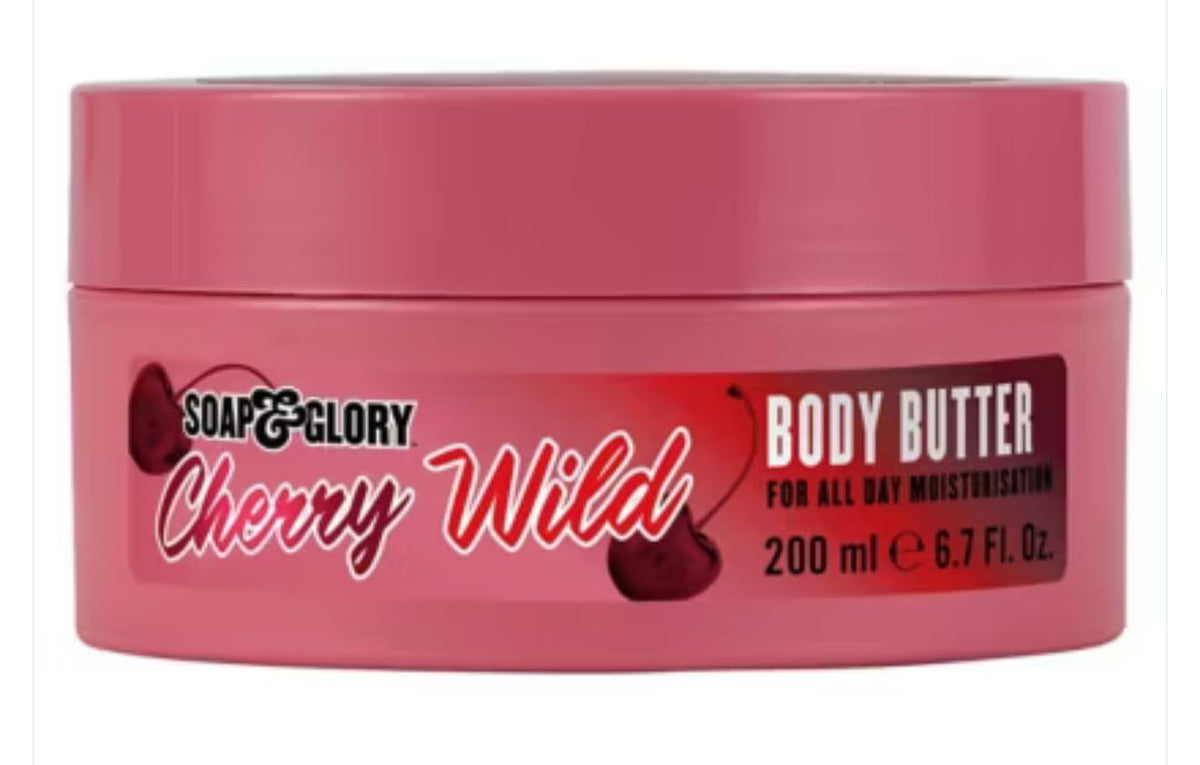 Soap & Glory Cherry Wild Body Butter for All Day Moisturising - 200ml