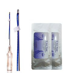 NW Pdo Thread Face Lift,Cog Thread For Nose Lift,Bidirectional Cog Thread L-Blunt Tip(20 pieces) (Nose thread cog 2-1 19G 38mm)