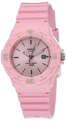 Casio Womens Quartz Watch, Analog Display and Resin Strap Pink