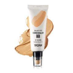 (23 Natural Beige) - YADAH Silky Fit Concealer BB Power Brightening 35ml (1.18fl.oz.) 23 Natural Beige / 2 in 1 Base Makeup Natural Ingredients Foundation Cream SPF34+ PA++